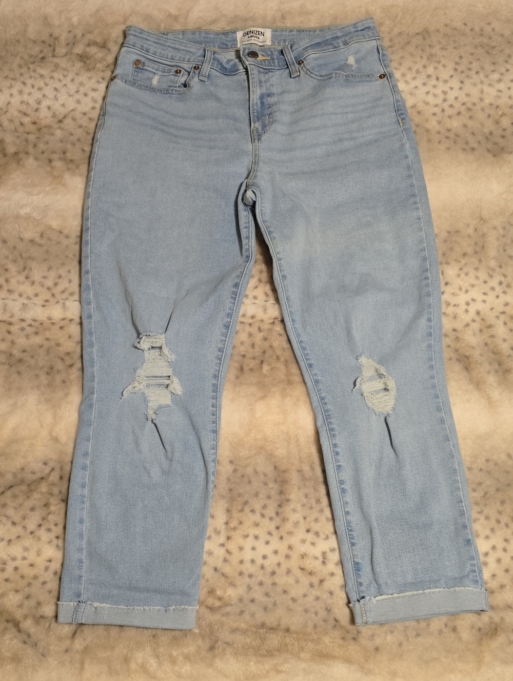 Denizen from Levi's Light Wash Mid Rise Boyfriend Jeans